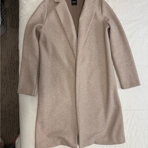 Zara Beige Wool Blend Coat